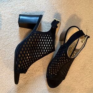 Liz Claiborne Black Cutout Heels